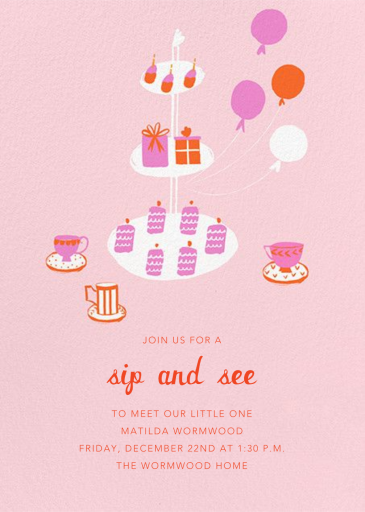 Sips and Sweets - Baby Shower Invitation by Mr. Boddington's Studio