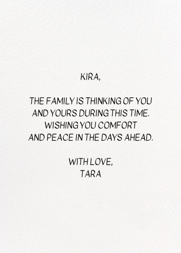 Gerbera Daisy Border - Greeting Card by Hartland Cards - Back