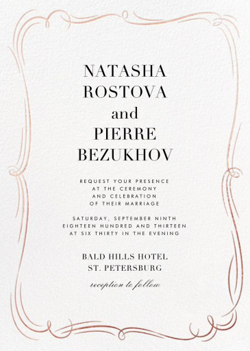 Plume Tall - Wedding Invitation by Paperless Post