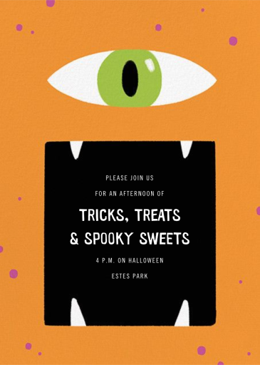 Hungry Eye - Halloween Invitation by Paperless Post