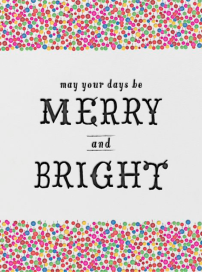 Merry and Bright - Christmas Card by Mr. Boddington's Studio