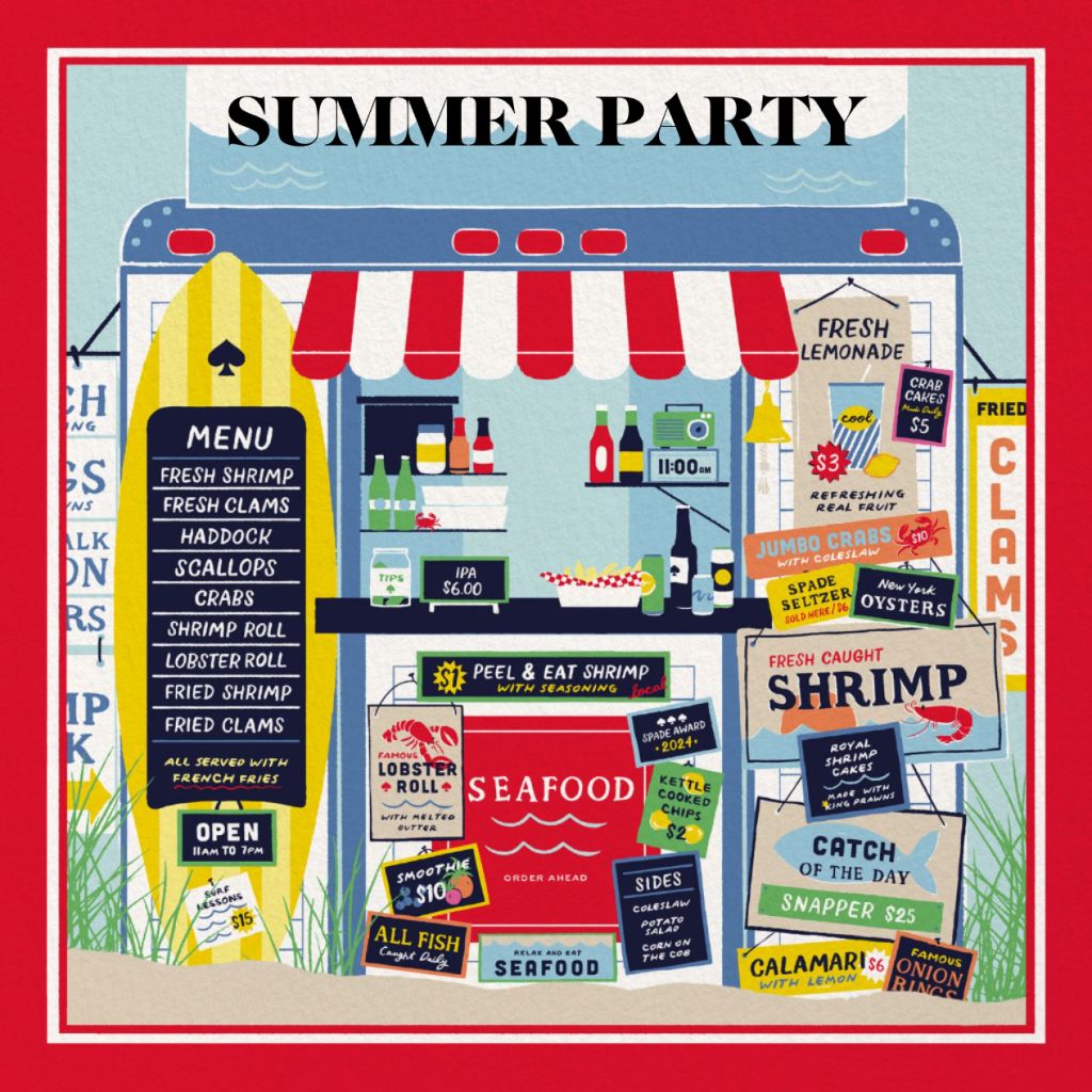 Beach Storefront Invitation