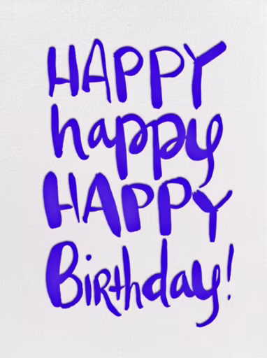 Happy Happy Birthday - Birthday Card by Linda and Harriett