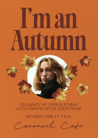 Autumn Welcome - Birthday Invitation by Paperless Post