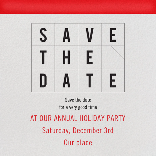 Agenda - Save the Date by Paperless Post