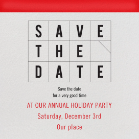 Agenda - Save the Date by Paperless Post