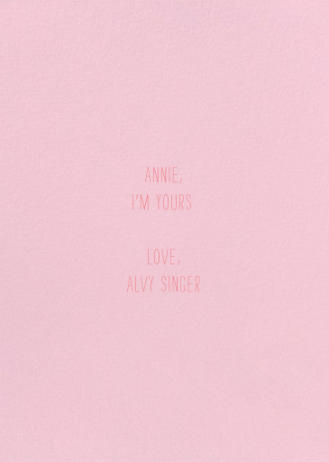 Woodpecker Love (Meg Hunt) - Valentine's Day Card by Red Cap Cards - Back