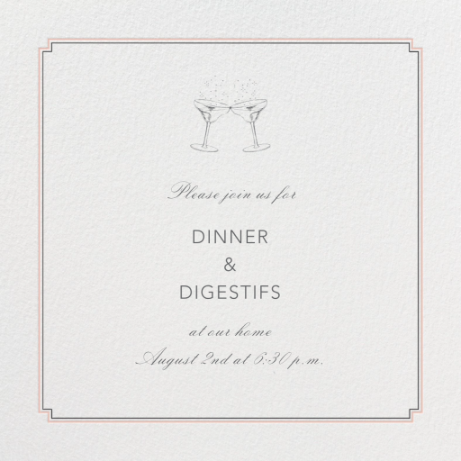 Indented Corners Frame - Cocktail Party Invitation by Paperless Post