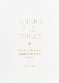 Dinner and Drinks by Sugar Paper