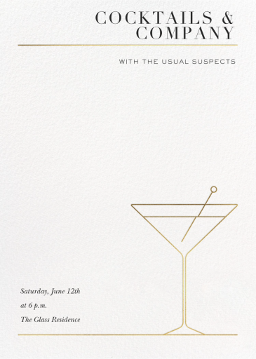 Tini Time - Cocktail Party Invitation by Paperless Post
