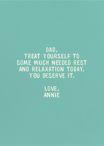 Reel Good - Father's Day Card by Hello!Lucky - Back