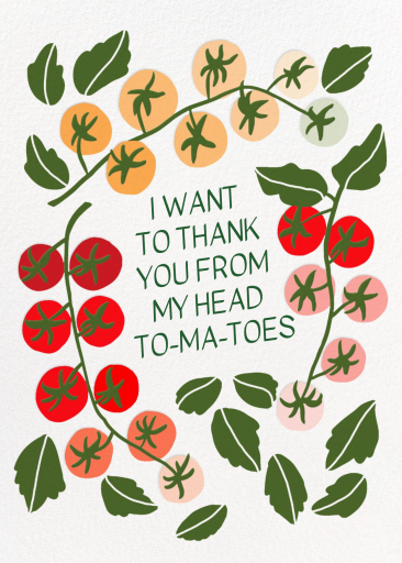 Tomato Vines - Mother's Day Card by Hartland Cards