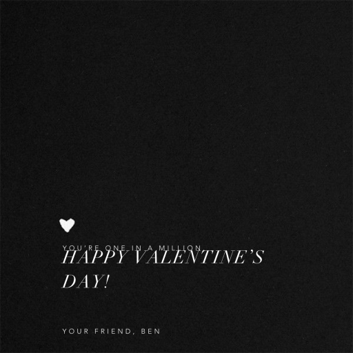 One in a Million - Love and Romance Card by Kelly Wearstler - Back