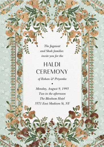 Aditri - Indian Wedding Invitation by Anita Dongre