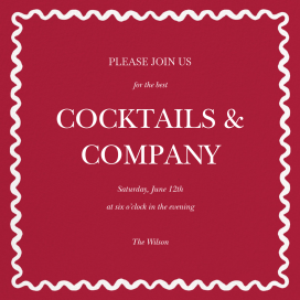 Merry Ribbon (Gina Langford) - Cocktail Party Invitation by Dogwood Hill
