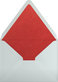Snowflake Ribbon - Paperless Post Envelope