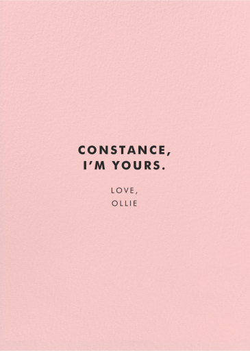 Pretzel Heart - Greeting Card by Carolyn Suzuki Studio - Back