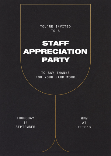 Grenache - Appreciation Event Invitation by Paperless Post