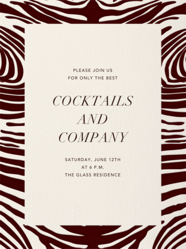 Zebra Stripes by Paperless Post