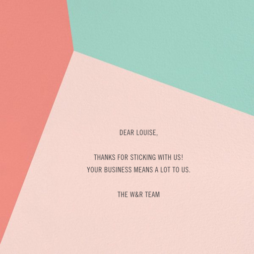 Featured Thanks - Business Greeting Card by Paperless Post - Back