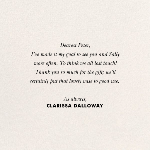 Vintage Thanks (Carolyn Gavin) by Red Cap Cards - Back