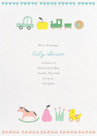 Toy Parade - Baby Shower Invitation by Little Cube