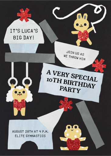 Gymnastic Fun - Birthday Invitation by Paperless Post