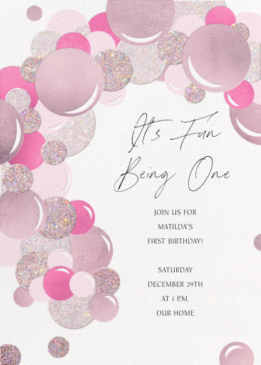 Metallic Balloon Arch - Birthday Invitation by Paperless Post