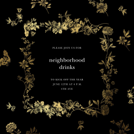 Royal Botanical - Cocktail Party Invitation by Oscar de la Renta