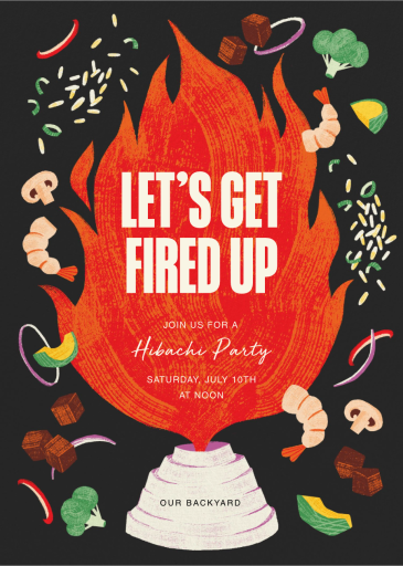 Hibachi - Dinner Party Invitation by Paperless Post