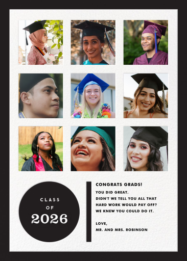 Academic Review - Graduation Card by The Indigo Bunting