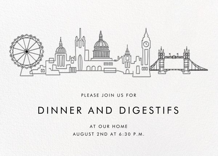 City Skyline View by Paperless Post