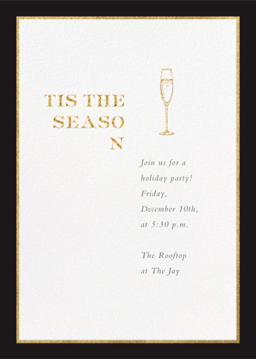 Oro (Tall) - Corporate Holiday Party Invitation by Paperless Post