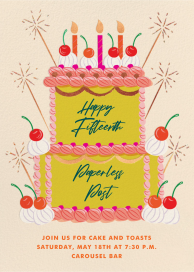 Vintage Cake - Invitation by Cheree Berry Paper & Design