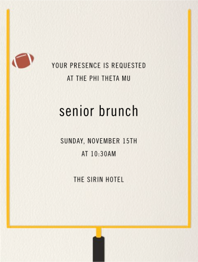 Field Goal by Paperless Post