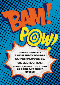Bam Bam Pow by Paperless Post
