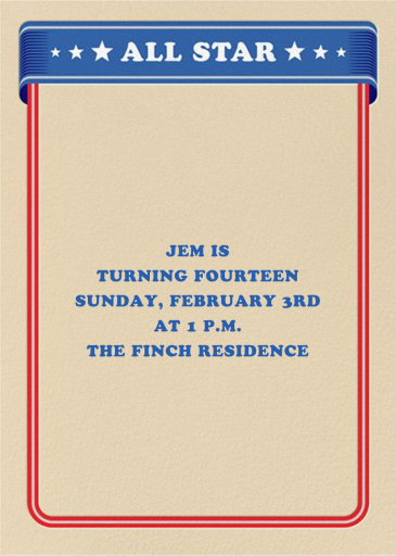 All-Star by Paperless Post - Back