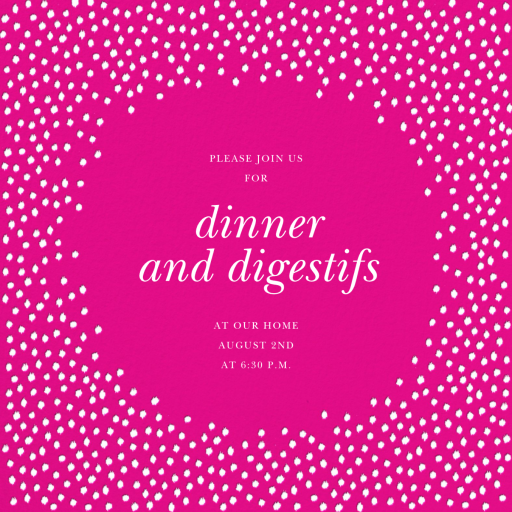 Ikat Dot Home - Cocktail Party Invitation by Oscar de la Renta