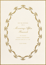 Ruban d’Or - Wedding Brunch Invitation by Ladurée