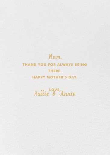 Solid Gold Mom - Greeting Card by Hello!Lucky - Back