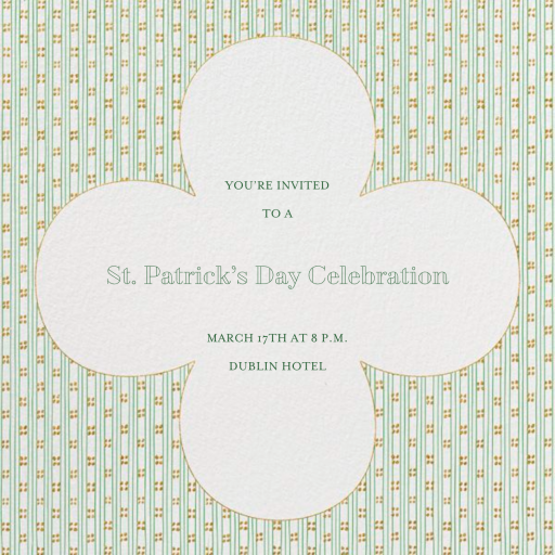 Striped Clover - Invitation by Paperless Post