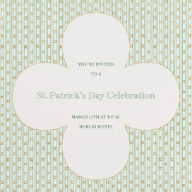 Striped Clover by Paperless Post