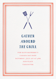 Flip The Burger - Canada Day Invitation by Mr. Boddington's Studio