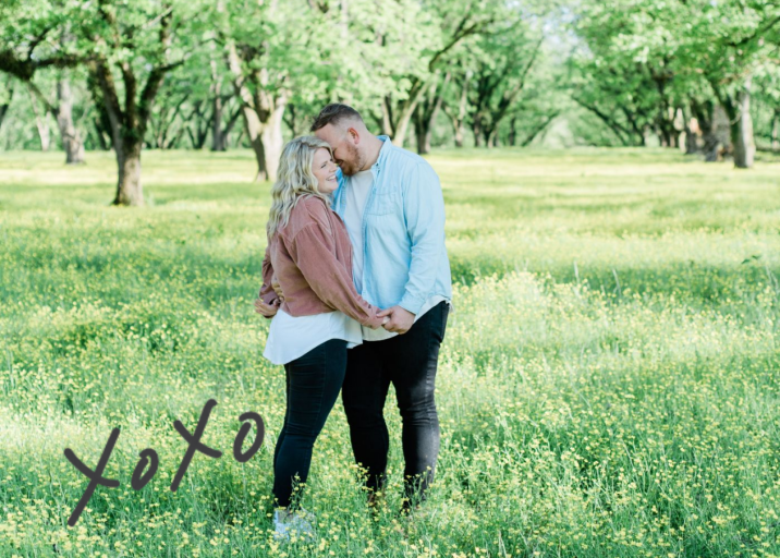 With Hugs and Kisses (Double-Sided) - Thank You Card by Linda and Harriett