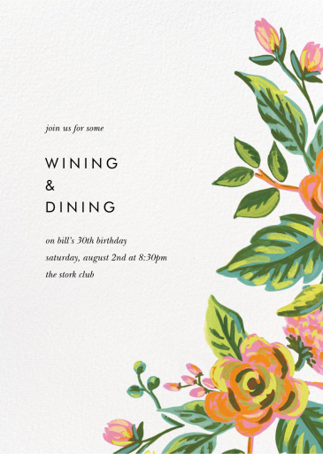 Rainbow Rose - Invitation by Rifle Paper Co.