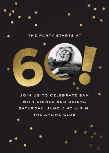 Golden Sparkle - Birthday Invitation by Cheree Berry Paper & Design