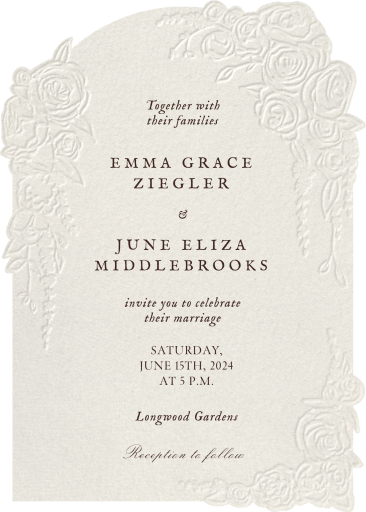 Cascading Rosettes - Wedding Invitation by Paperless Post
