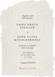 Cascading Rosettes - Wedding Invitation by Paperless Post