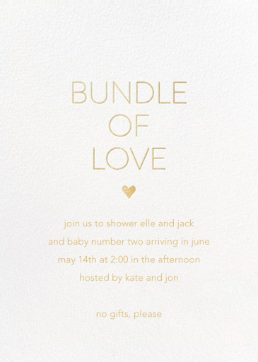 Bundle of Love - Baby Shower Invitation by Sugar Paper