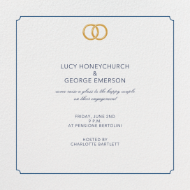 Indented Rounded Corners - Engagement Party Invitation by Paperless Post